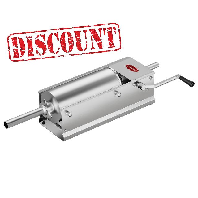 Horizontal Sausage Stuffer 5L / 11LBS – Manual Meat Filler Machine with 2-Speed Gear