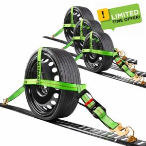 Tow Dolly Basket Straps with Flat Snap Hooks
