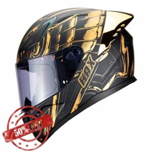 HAX Onix Full Face Motorcycle Helmets for Men Motorbike Helmets with Pinlock Ready DOT Approved Comfortable Fit