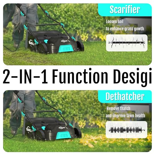 Lawn Thatcher for Yard Lawn Garden Care