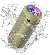 Ortizan Portable Bluetooth Speaker, IPX7 Waterproof Wireless Speaker with 24W Loud Stereo Sound, ...