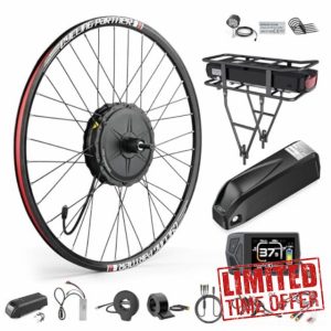 1000W 48V Electric Bike Conversion Kit - High Speed Rear Hub Motor for 26 Inch Wheel