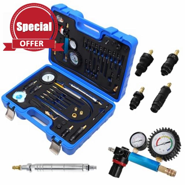 Pro 46pc Engine Compression Tester & Leak Down Kit