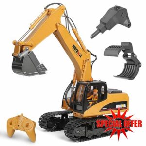 3 in 1 Remote Control Excavator Toy 1/14 Scale RC Excavator for Adults