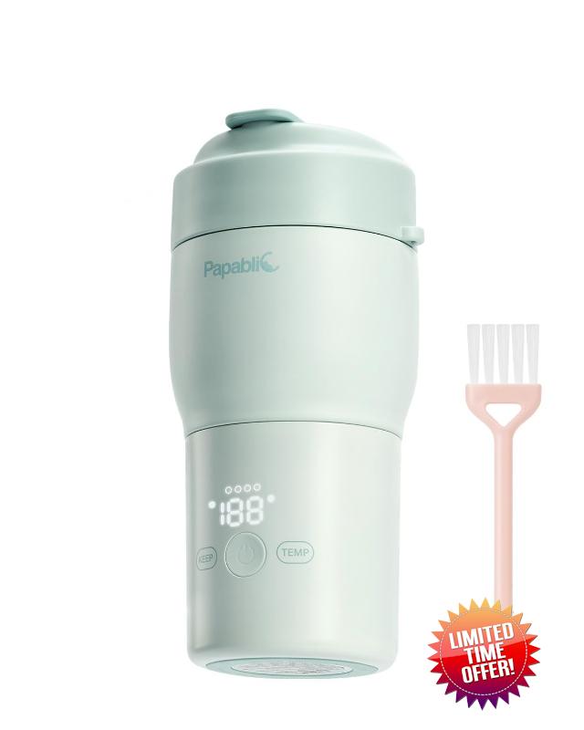 Papablic Portable Bottle Warmer for Travel Green