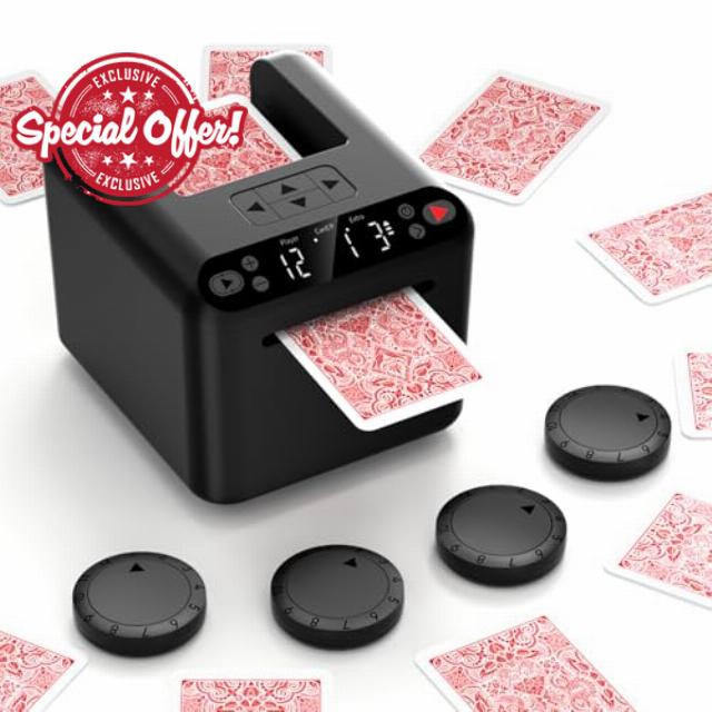 Automatic Card Dealer Machine with 4 Wireless Remotes