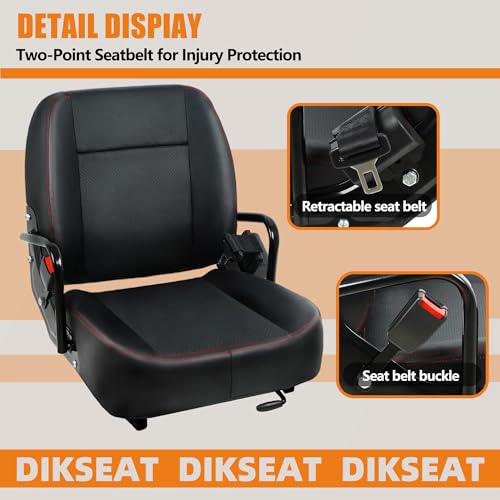 Zero Turn Mower Seat with Micro Switch and Safety Belt