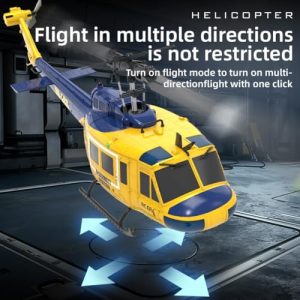 2.4G 6CH UH-1 Huey Flybarless RC Helicopter