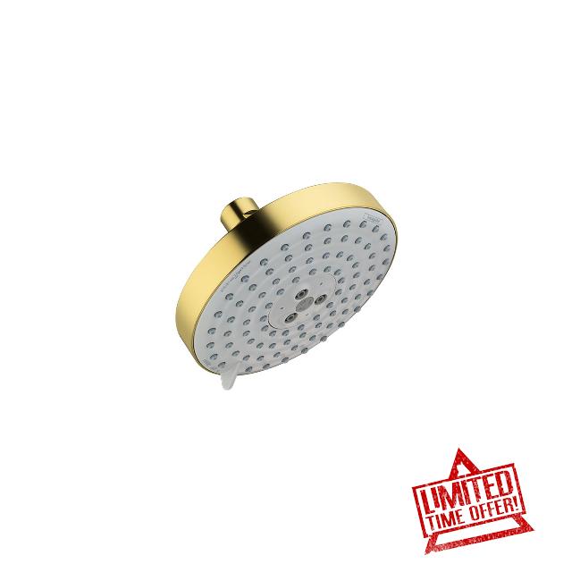 hansgrohe Raindance S 5-inch Modern Showerhead 3-Spray BalanceAir