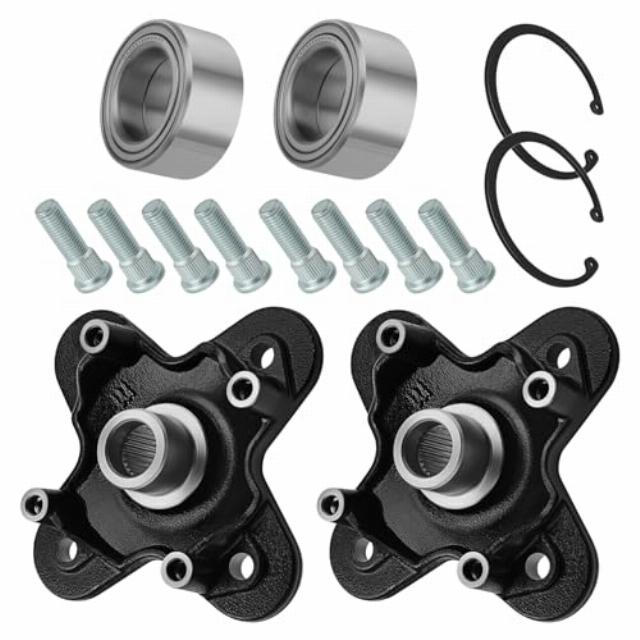 M MATI 2PCS Front/Rear Wheel Hub & Bearing kit for Polaris Polaris RZR 900 1000 General 1000 2015-2025 Sportsman Scrambler 1000 XP S 2020-2025 3515090 5141366-458 5142019-458 5139177-458 5139978-458