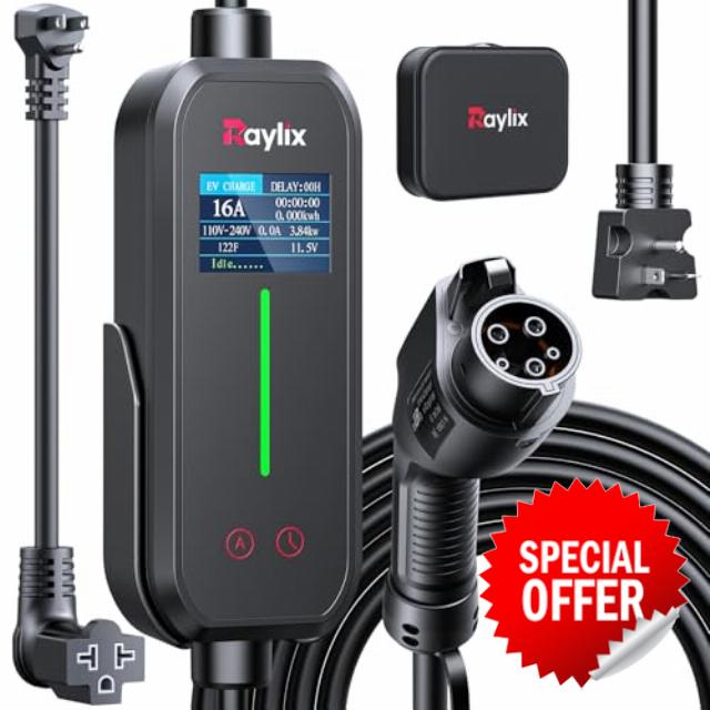 16A Level 1&2 EV Charger