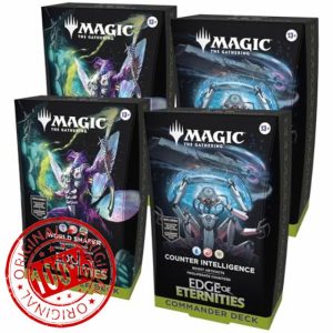 Magic: The Gathering Edge of Eternities Commander Deck Bundle - 2 of Each Deck (2 World Shaper + 2 Counter Intelligence)