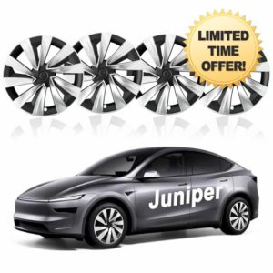 Upgraded 2025 Model Y Juniper Wheel Covers for Tesla Accessories 2025 19 Inch Rim Protectors (Set of 4) with Enhanced Elasticity Wheel Cover Replacement (28th