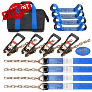 8 Point Roll Back Vehicle Tie Down Kit