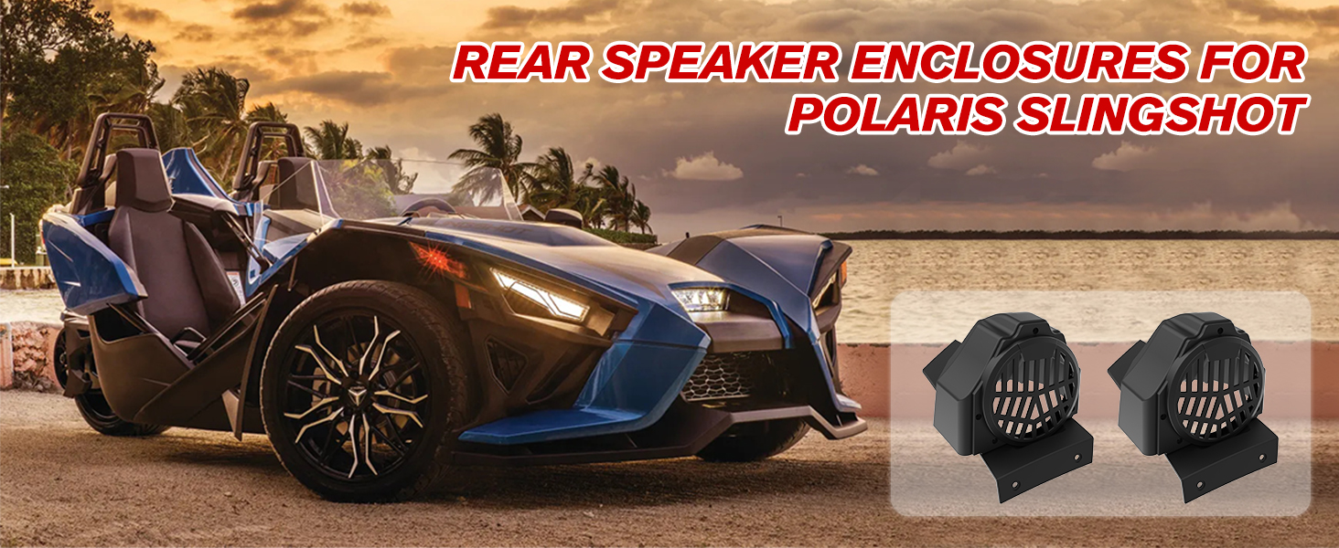 rear speaker enclosures polaris slingshot