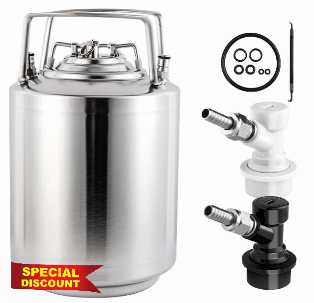 New Ball Lock Keg 2.5 Gallon