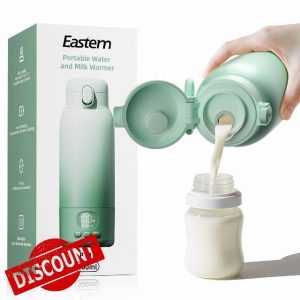 Portable Bottle Warmer for Travel - Portable Milk Warmer for Baby - Fast Heating Fast Heating Breast Milk & Formula Warmer 17oz Capacity
