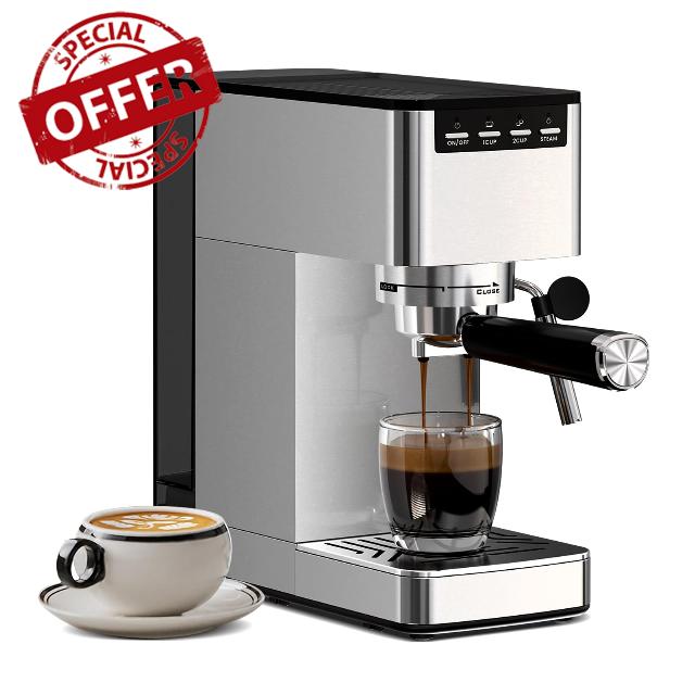 15 Bar Espresso Machine with Milk Frother
