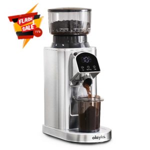 Conical Burr Coffee Grinder Electric with Electronic Timer