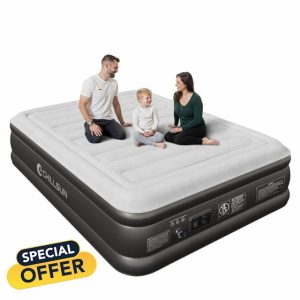 CHILLSUN 2025 Upgraded Queen Air Mattress with Built in Pump