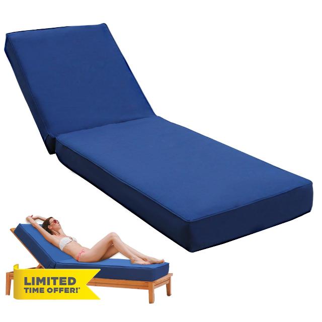 Outdoor Chaise Lounge Cushion 80"x26"x5.9"