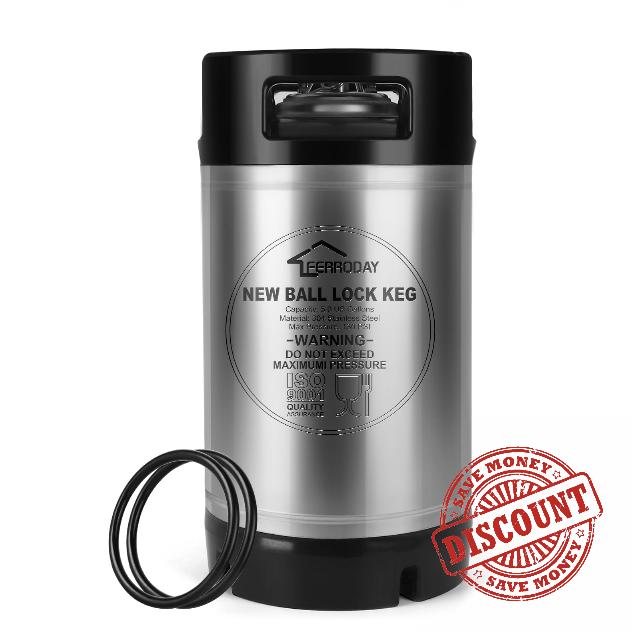 Ferroday Upgraded 2.5 Gallon Corny Keg