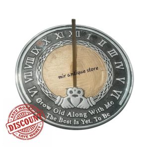10'' Garden Sundial Clock – Outdoor Yard Timepiece
