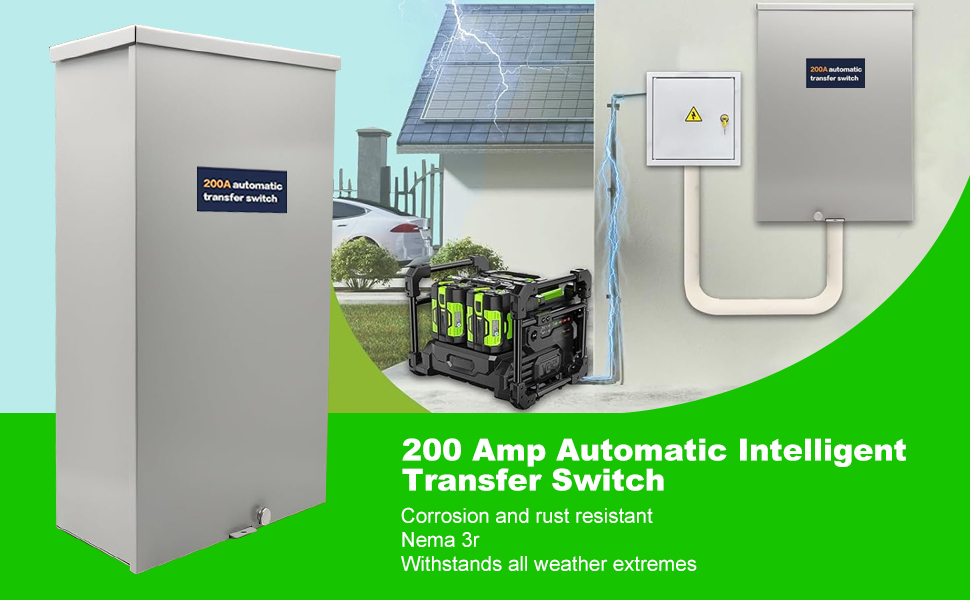 200 Amp Single Phase Automatic Transfer Switch