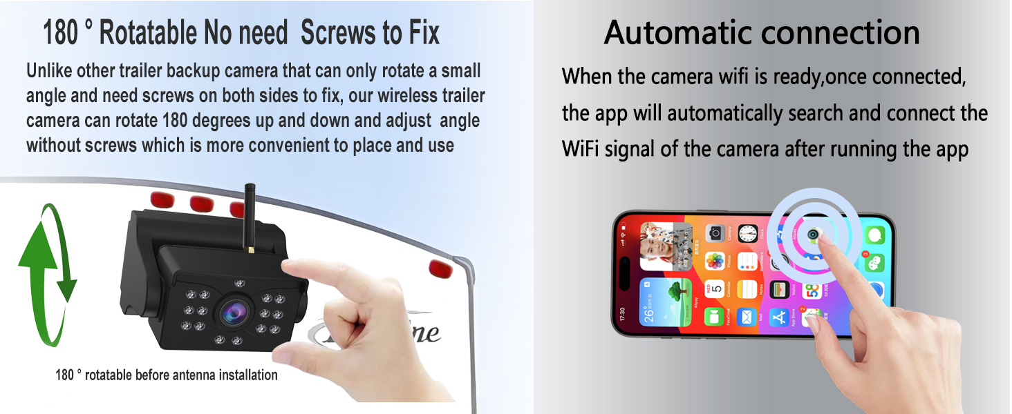 wireless backup camera for trailer