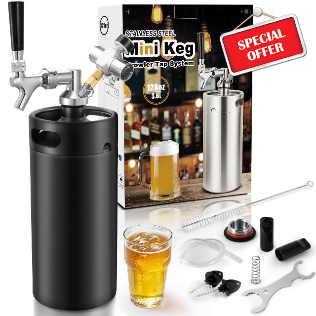 128Oz Mini Keg Growler Tap System