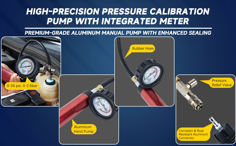 cooling system pressure tester