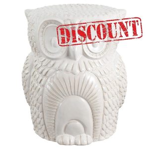 JONATHAN Y TBL1035A Millie 17.5" Classic Vintage Ceramic Indoor/Outdoor Owl Garden Stool