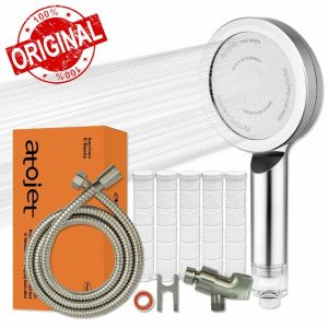 Premium Filter Shower Rooted in Korea’s Luxury Beauty Culture – Pure Carbon Filters for Softer Skin & Smoother Hair | Composite Filter l 6 Month Advanced Filtration Set (JNE300C-SET-6MO)
