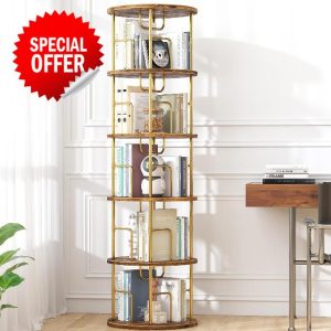 5Tier Rotating Bookshelf