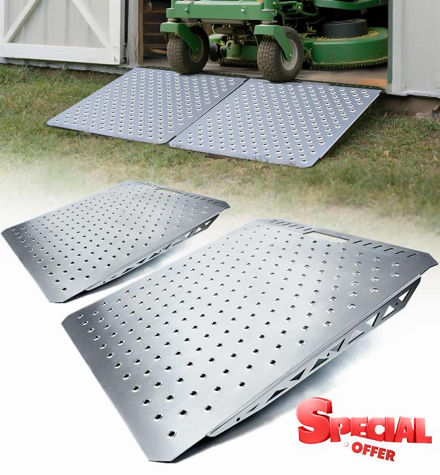 Heavy-Duty Shed Ramp for Riding Mower