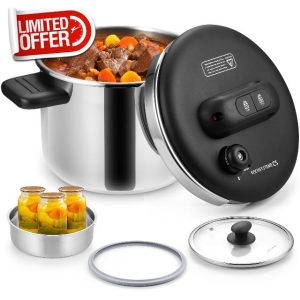 KOCH SYSTEME CS Stainless Steel Pressure Cooker 6 Quart