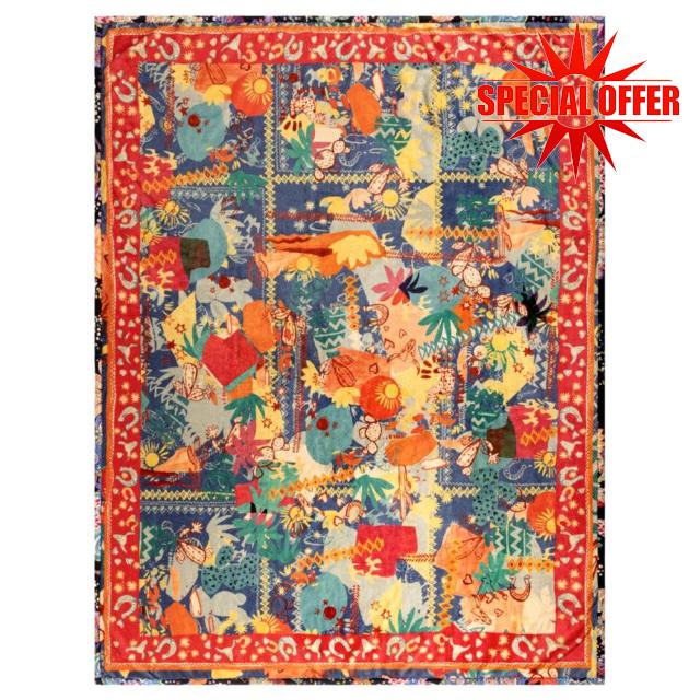 Johnny Was Liberty Scarf Travel Blanket