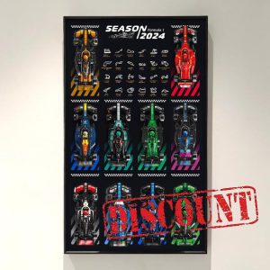 WETCEAOM Display Wallboard for Lego Speed Champions 10-in-1 F1 Car 77242