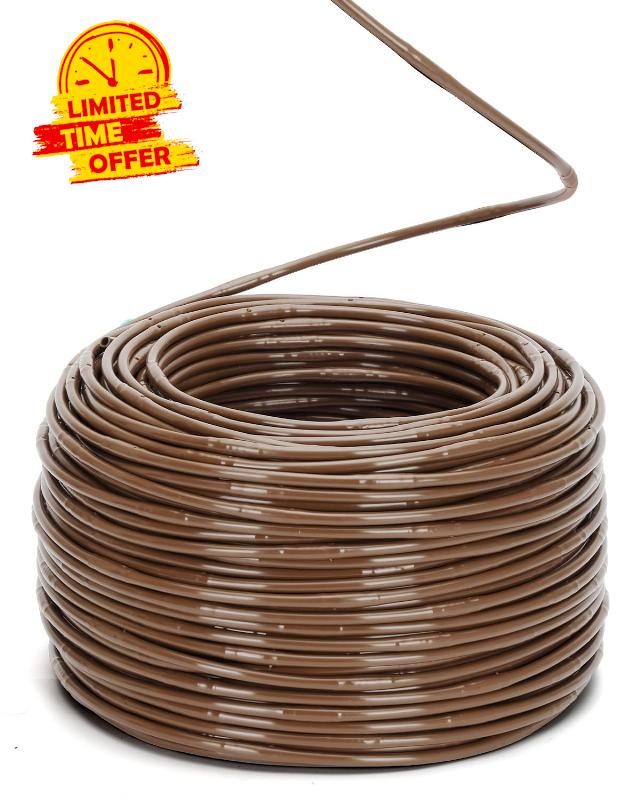 500 Ft 1/4" Drip Line Emitter Tubing 6 Inch Spacing