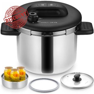 KOCH SYSTEME CS Stainless Steel Pressure Cooker 8.5 Quart