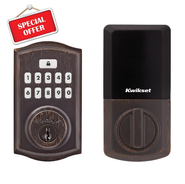 Kwikset SmartCode 260 Keyless Entry Electronic Keypad Deadbolt Door Lock with Auto-Lock