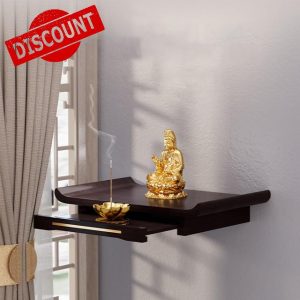 Wooden Wall - Mounted Altar Table with Pull-Out Board