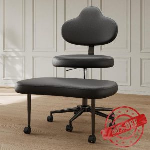 Cross Legged Office Chair with Wheels