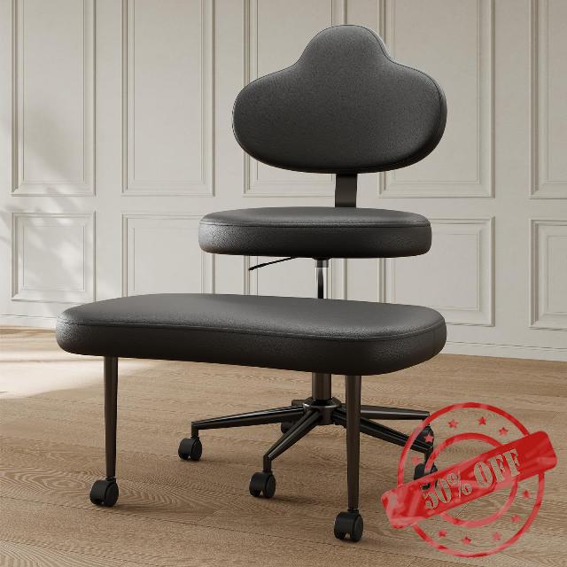 Cross Legged Office Chair with Wheels