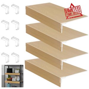 4 Pcs Wire Shelf Cover，Wire Rack Covers for Shelves