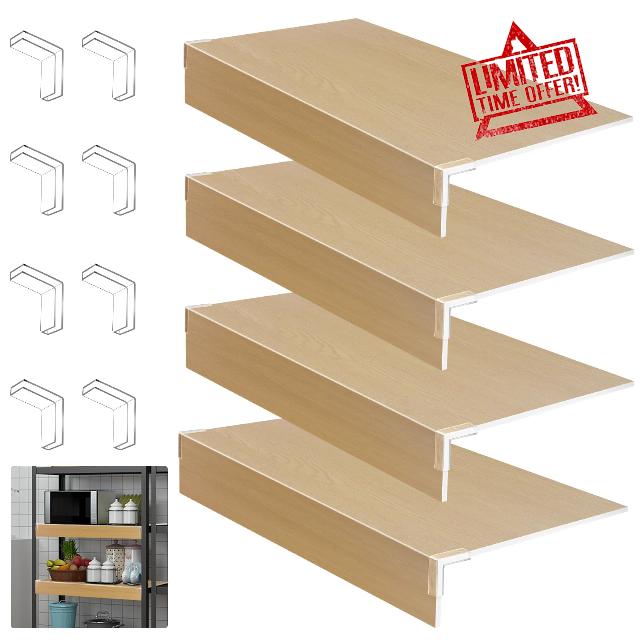 4 Pcs Wire Shelf Cover,Wire Rack Covers for Shelves