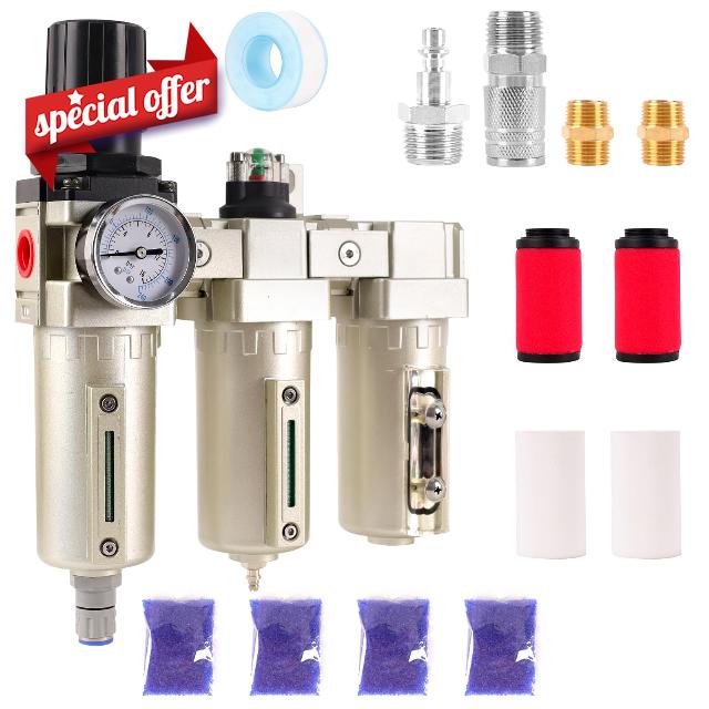 1/2" NPT Industrial Grade 3 Stage Air Compressor Drying System