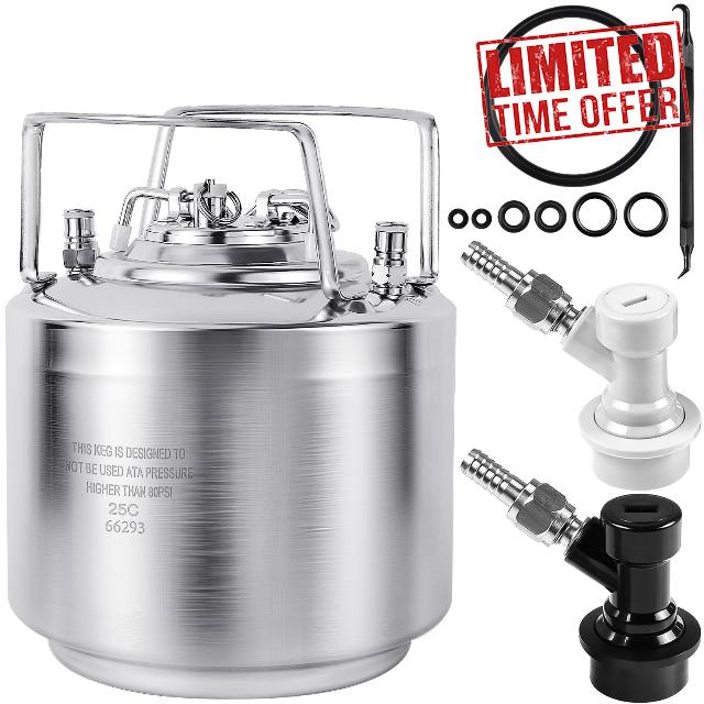 New 1.6 Gallon Ball Lock Keg
