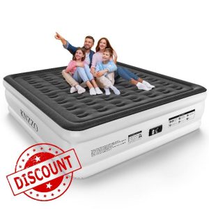 King Air Mattress with Built-in Pump