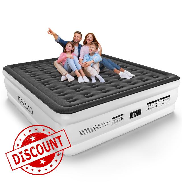 King Air Mattress with Built-in Pump